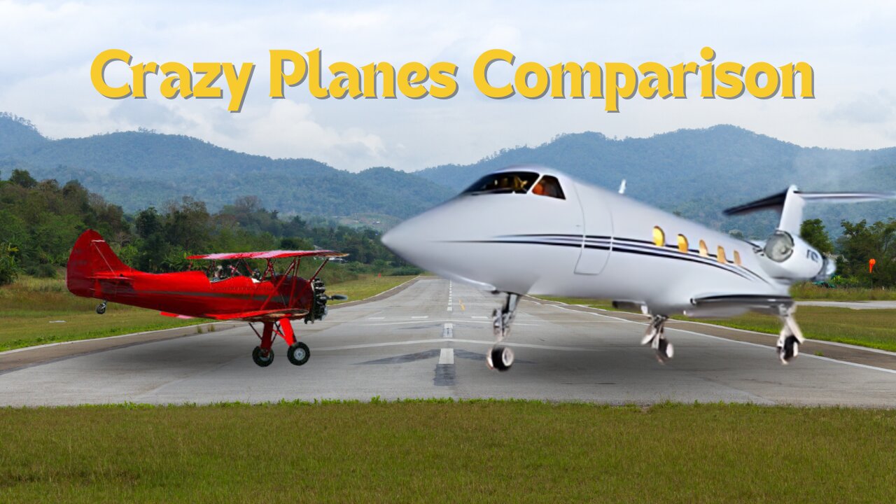 Crazy Planes Comparison $1 vs. $500,000 Plane Ticket!