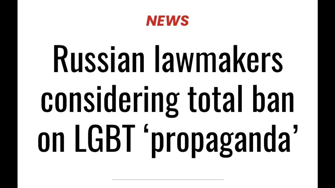 Russian lawmakers considering total ban on LGBT ‘propaganda’