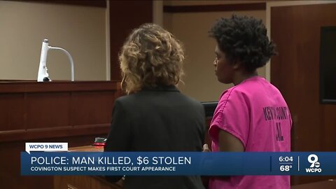 Woman accused of murdering Covington man over $6 makes first court appearance