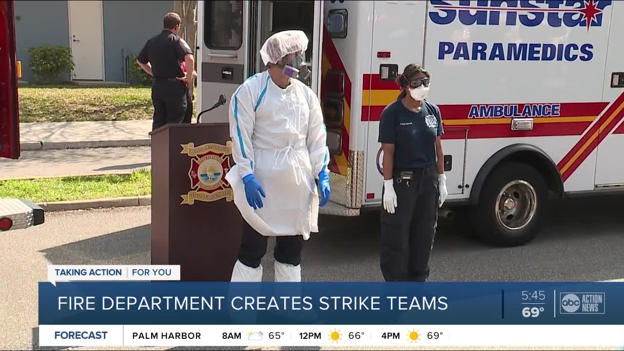 St. Petersburg Fire Rescue deploys COVID-19 Strike Teams