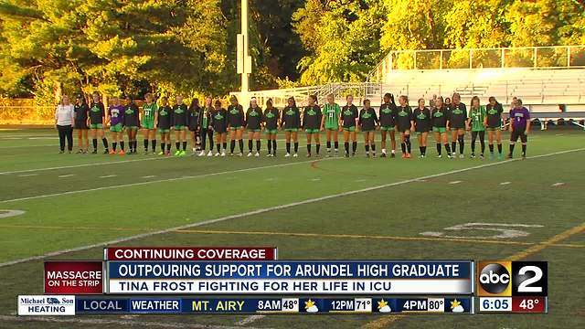 Arundel High emotional talking about grad injured in Las Vegas shooting