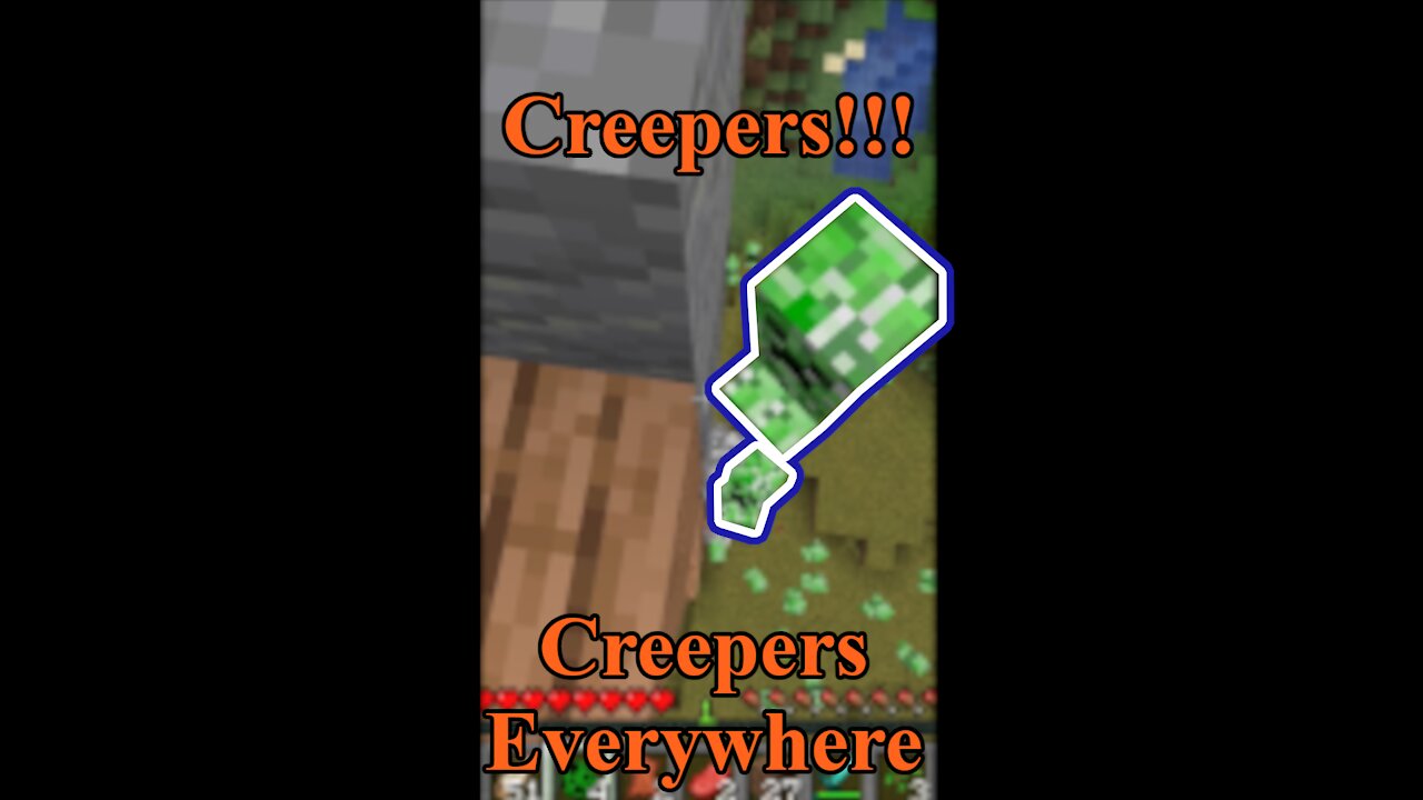 Creepers, Creepers Everywhere!!! #Minecraft, # Shorts