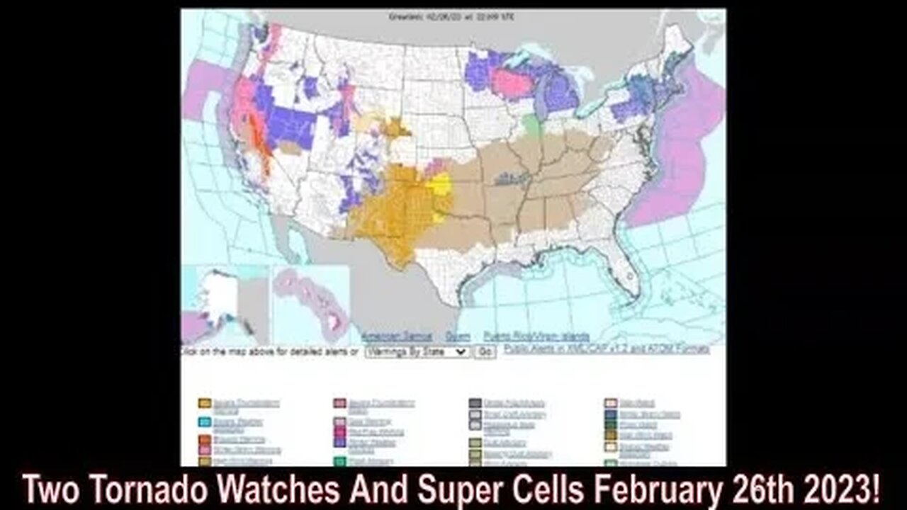 Two Tornado Watches And Super Cells February 26th 2023!