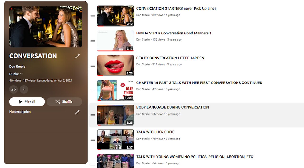 COURTSHIP COMMANDMENTS AND CONVERSATION SKILLS