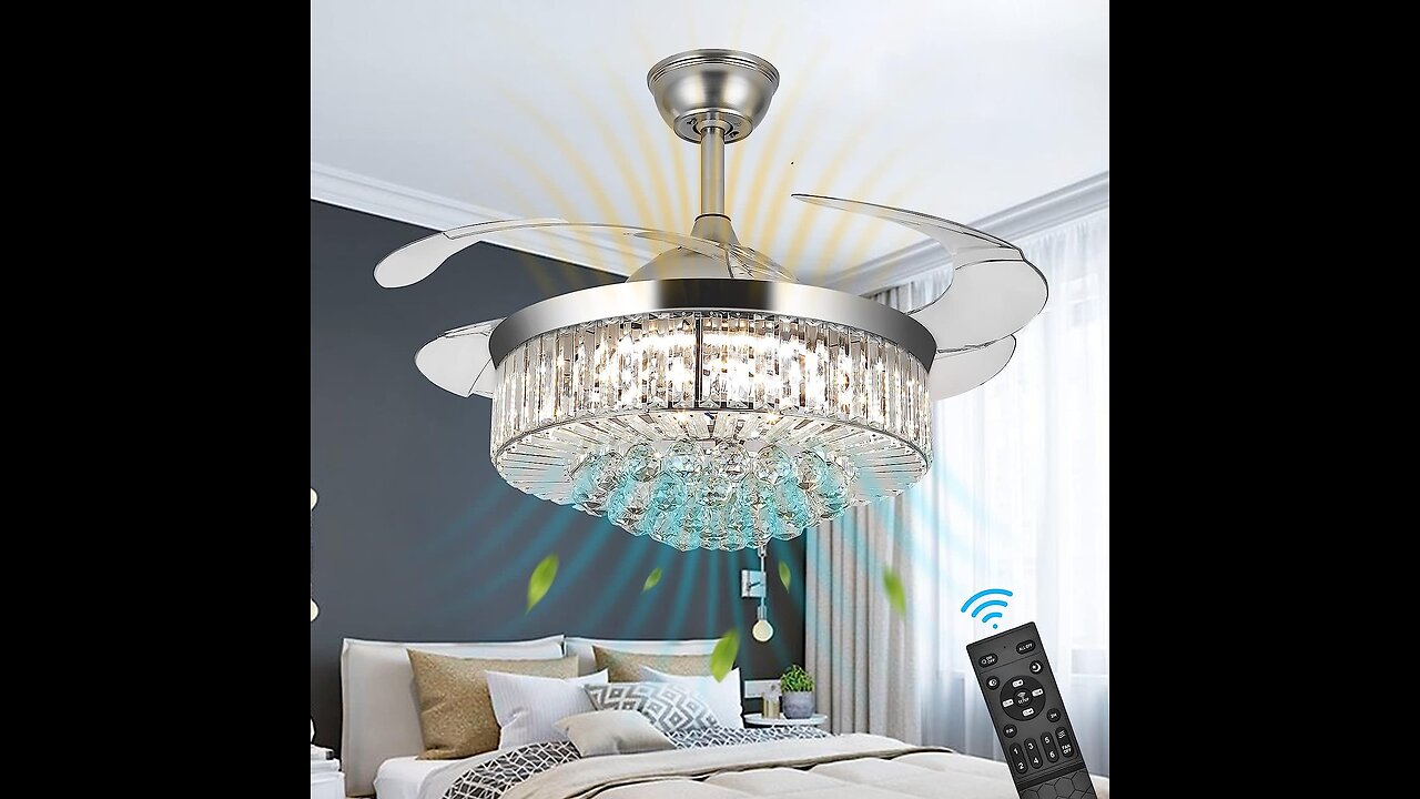 Crystal Ceiling Fan