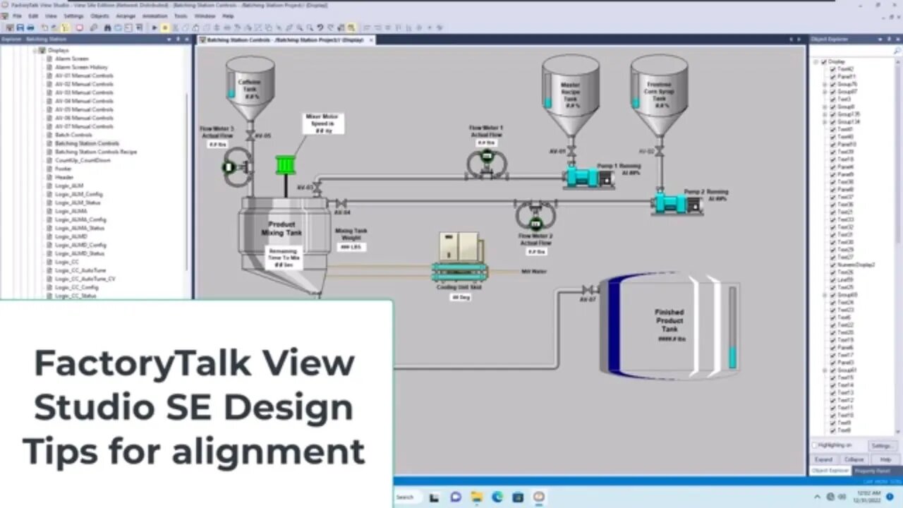 FactoryTalk View Studio SE Design Tips for Alignment