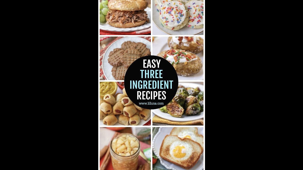 20 Easy 3 ingredient recipes