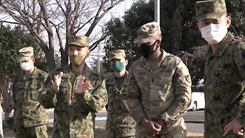 Garrison CSM Observes JGSDF Training