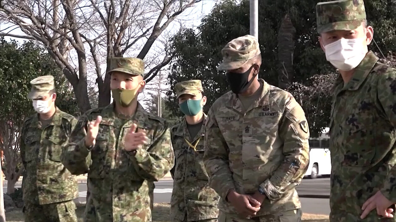 Garrison CSM Observes JGSDF Training