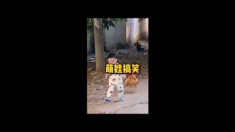 So funny cute babies are bullied by animals