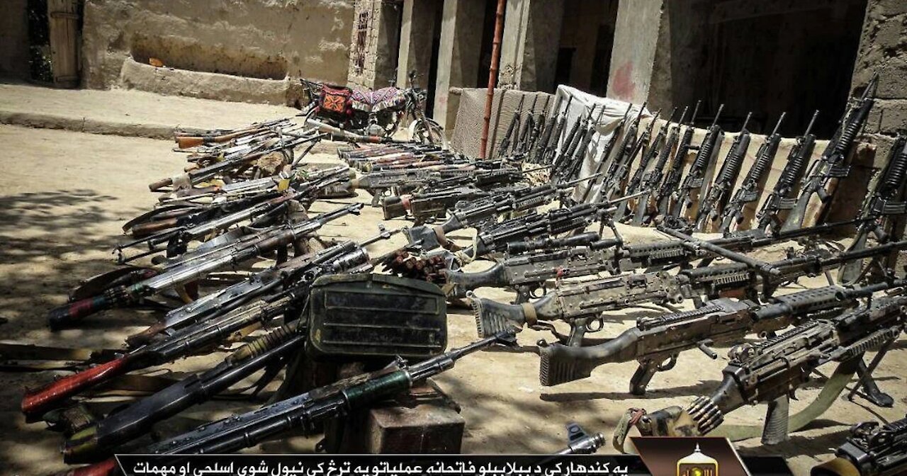 Taliban Shows off Seized US Weapons, Night Vision, Radios & Equipment