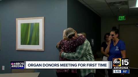 Two pairs of Valley organ donors meet for the first time