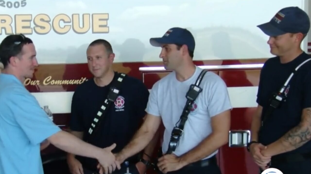 Man meets lifesavers on anniversary of crash
