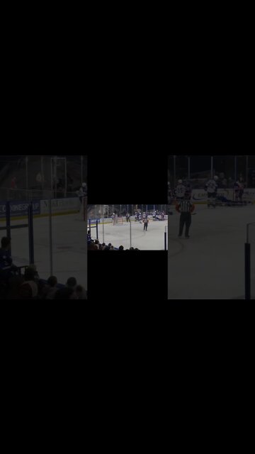 Nasty hit after an empty net goal Syracuse vs Rochester 11/9/22