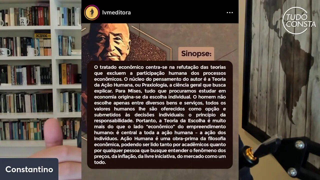 Biblioteca do Consta: A teoria geral da ação humana segundo Mises