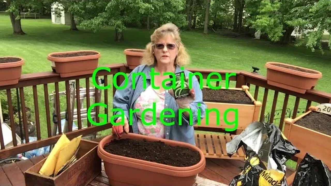 Container Gardening on the deck