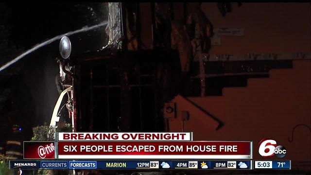 Six people forced out of home in Avon after a fire