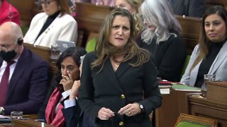 Freeland Deflects Every Question Pierre Asks