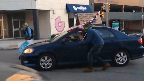 Racist Nazi KKK Democrats REFUSE Homeless Black Man Money!