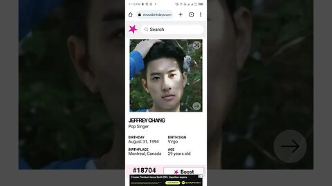 HAPPY 29 BIRTHDAY JEFFREY CHANG Pop Singer