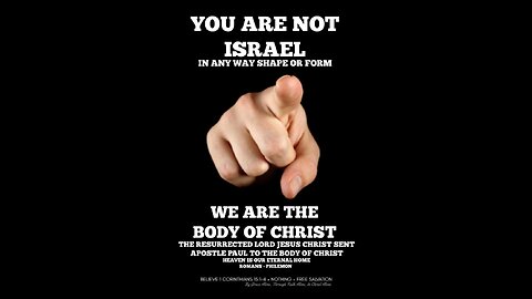 You are not grafted into Israel