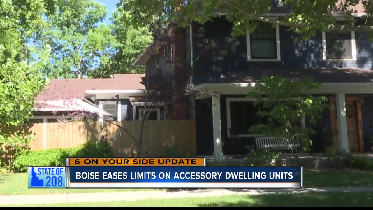 Boise eases restrictions on accessory dwelling units