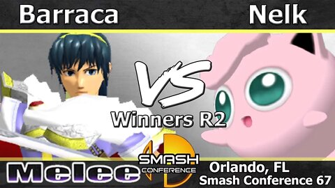 Barraca (Marth) vs. Nelk (Jigglypuff) - Wii U Winners R2 - SC:67