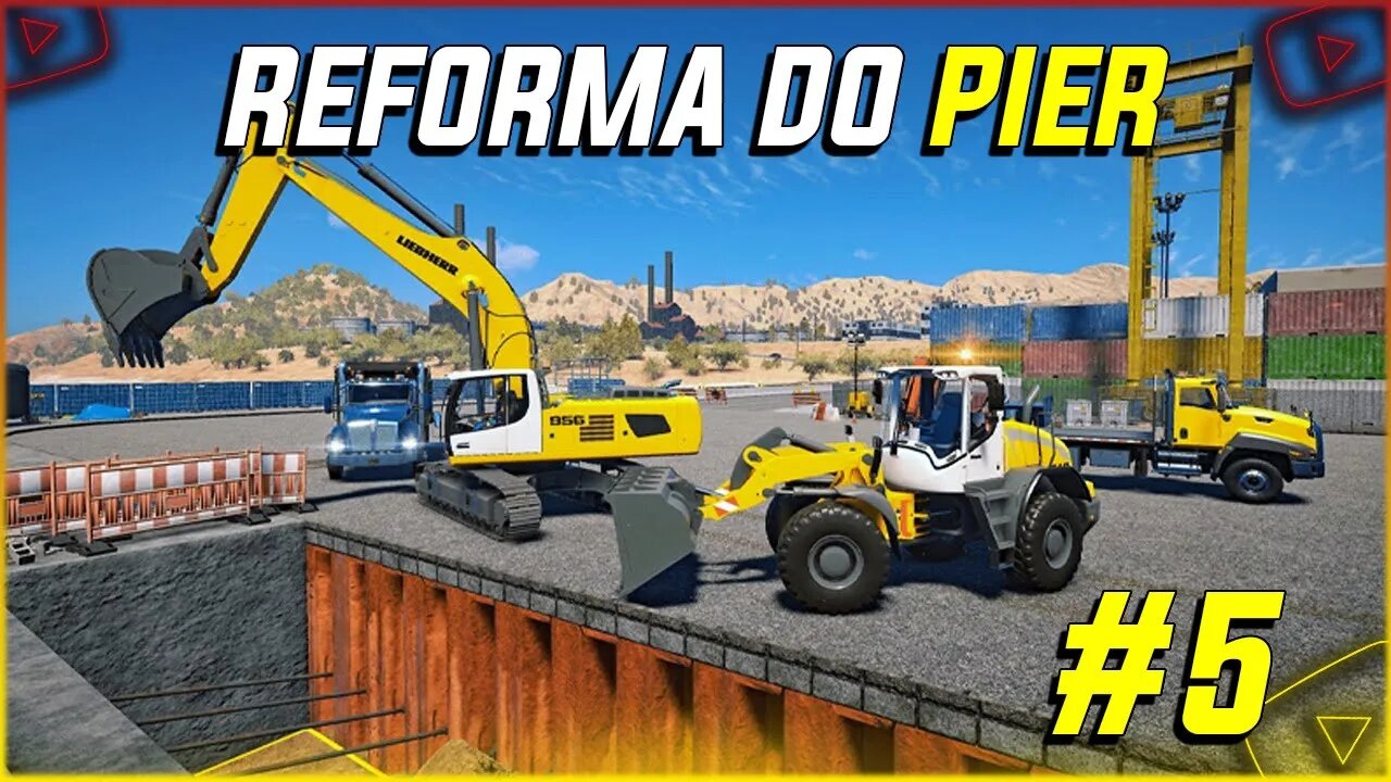 Construction Simulator #5 Expandindo a Empresa e Trabalho no Pier - CONSTRUCTION SIMULATOR 2022