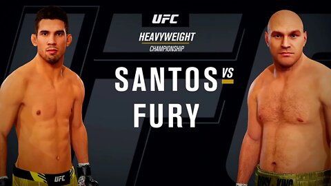 EA Sports UFC 4 Gameplay Tyson Fury vs Leonardo Santos