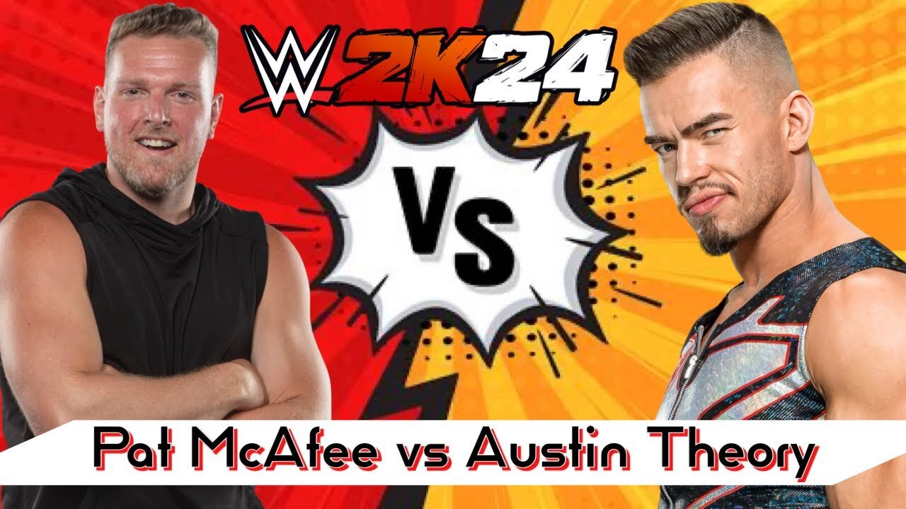 WWE 2K24 Pat McAfee vs Austin Theory one vs one