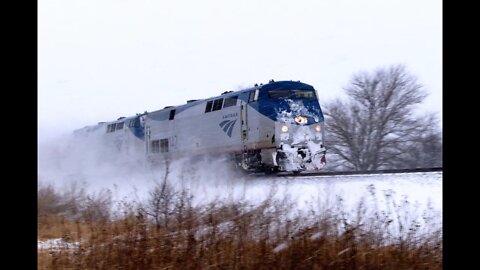 Osceola, IA - Eastbound California Zephyr and Westbound BNSF 7590 Manifest #SteelHighway