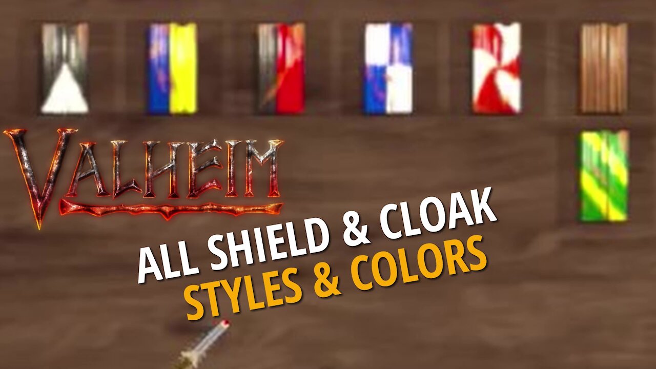 All Shield And Cloak Styles (Color/Pattern) - Valheim