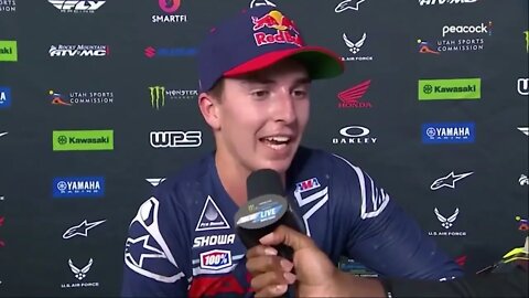 Hear from Hunter Lawrence after 250SX qualifier in Glendale