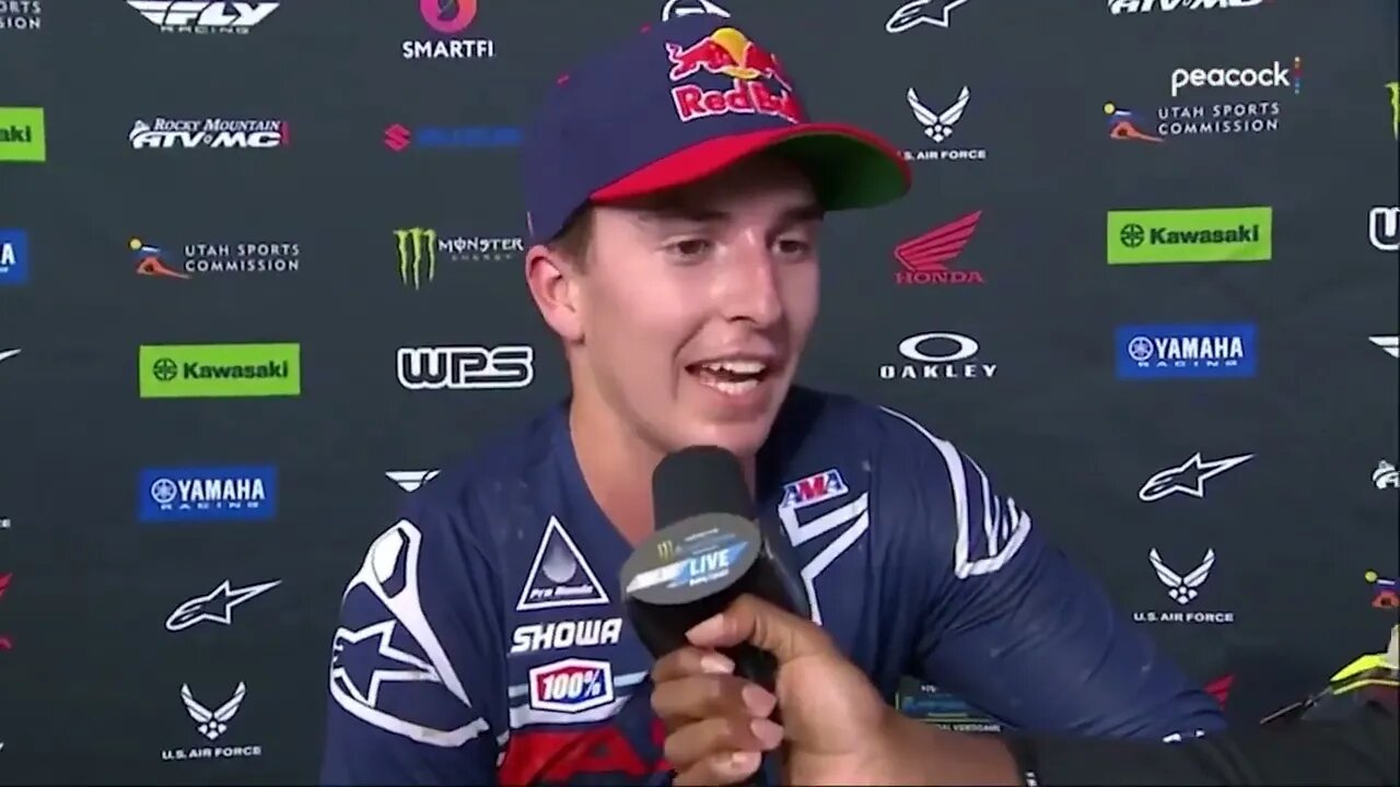 Hear from Hunter Lawrence after 250SX qualifier in Glendale