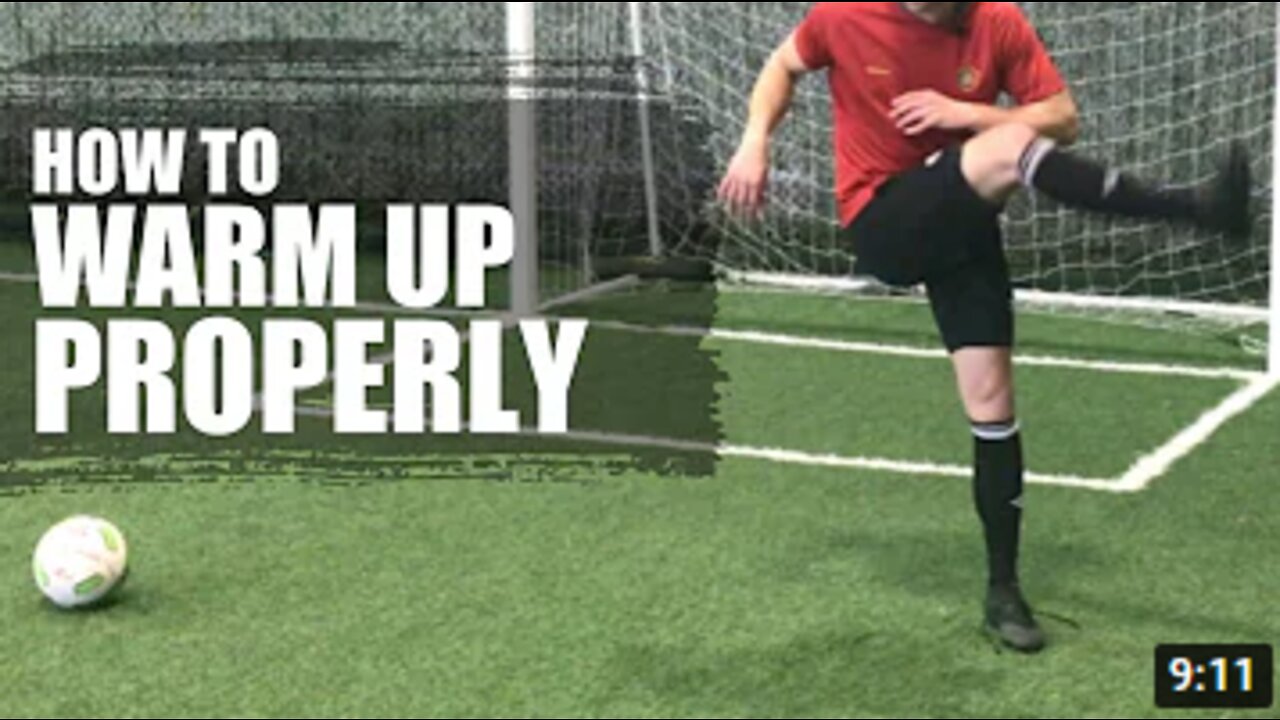 COMPLETE FOOTBALL WARMUP How To Warm Up Before A Soccer Game (Best Stretches Exercises & Drills)