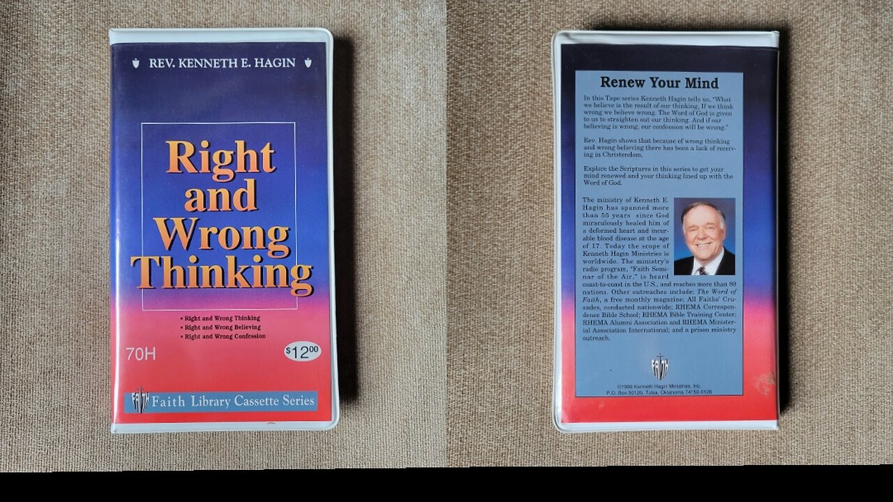 Right and Wrong Thinking audio series, part 1 of 3. Kenneth E. Hagin