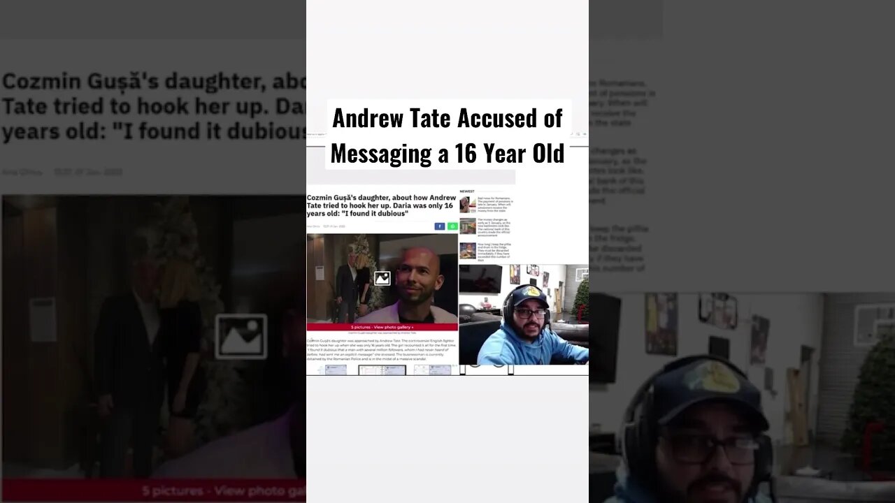 Andrew Tate Accused of Messaging 16 Year Old? Watch Full Video on my Channel #andrewtate