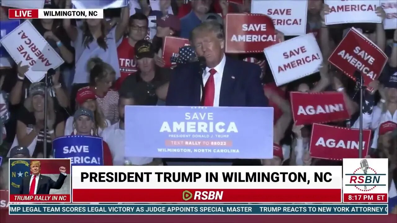 WATCH: Trump says he ran twice, and he won twice