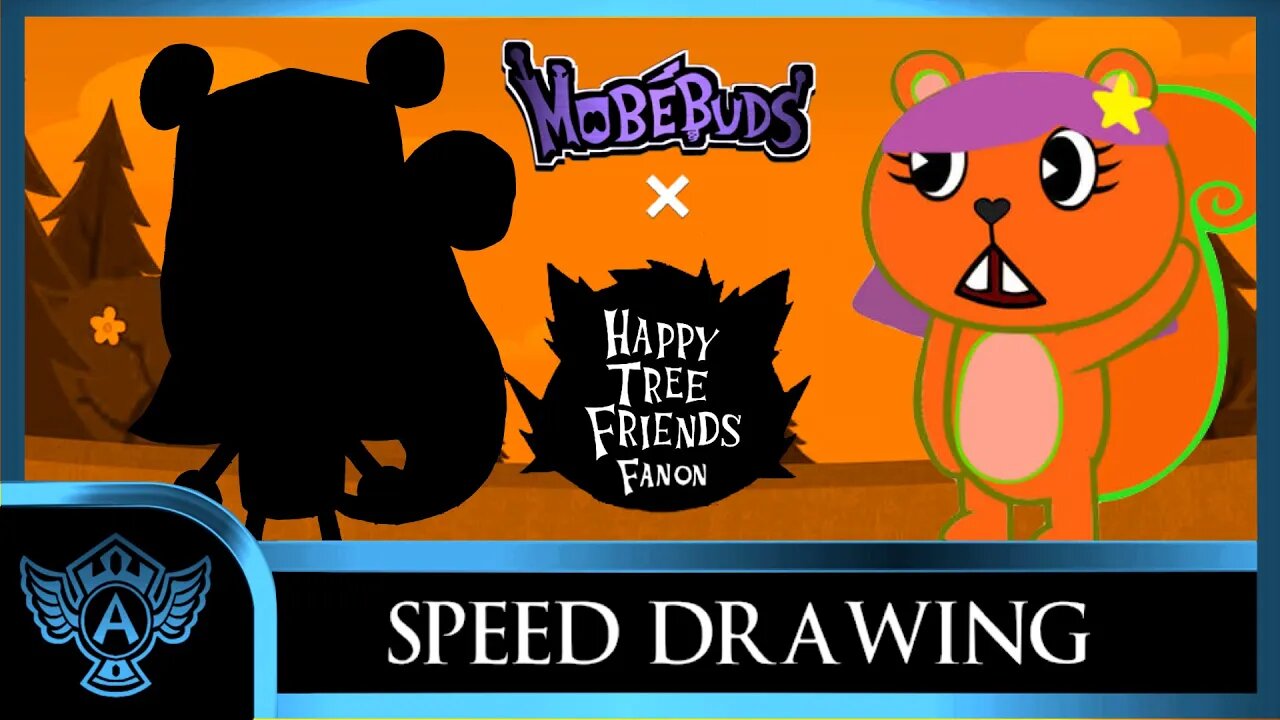 Speed Drawing: Happy Tree Friends Fanon - Kathy | Mobebuds Style