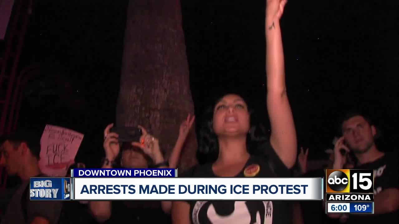 16 arrested in downtown Phoenix protest Friday night