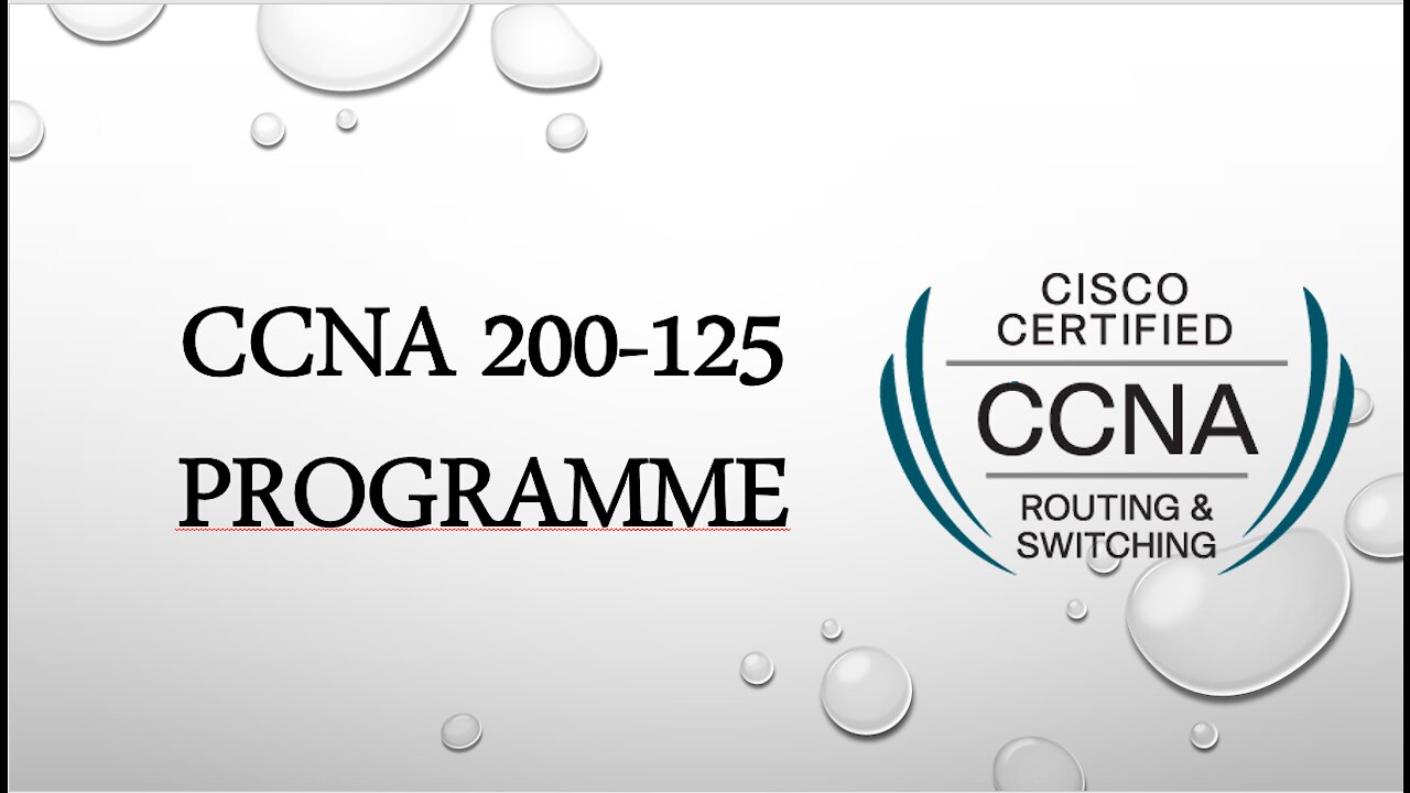 CCNA 200 - 125 Programme