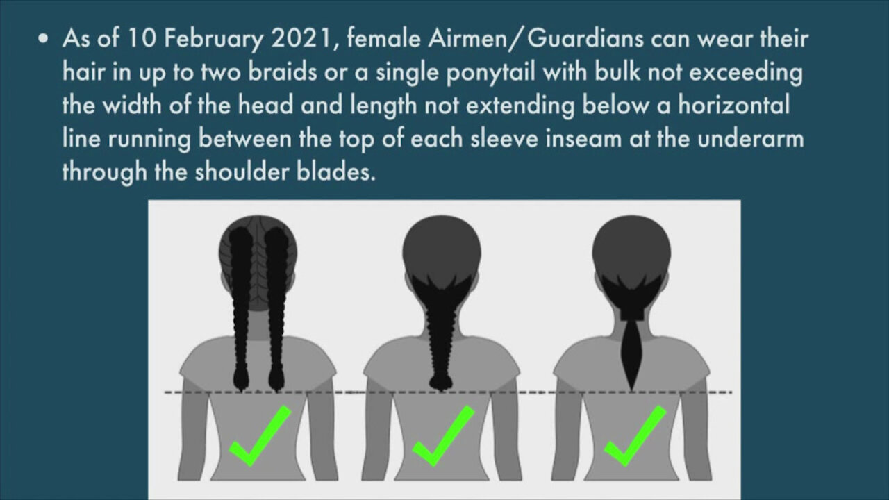 10 Feb 2021: New U.S. Air Force & U.S. Space Force Female Hair Standards