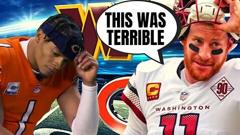 Bears Come Up JUST Short Against Commanders In Another TERRIBLE Thursday Night Game