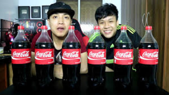 try to drinks 10kg coca-cola fun fun