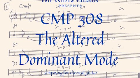 CMP 308 The Altered Dominant Mode