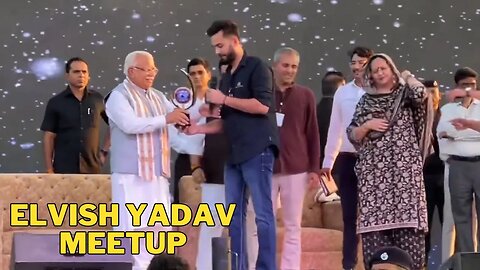 Elvish Yadav BEST MOMENT from Meetup in Tau Devi Lal Stadium | Haryana CM, Mom and Dad | BB Trophy