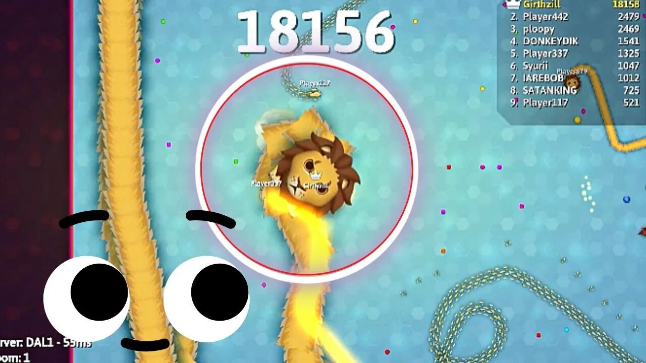 Always the invincible guy that kills you snake.io #snakegames #snake #wormate