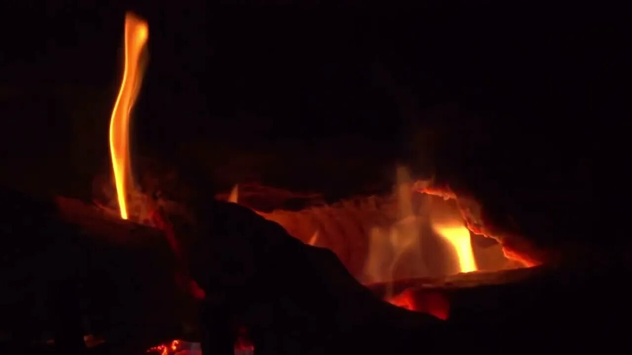 Beachfront B Roll Fireplace Close Up Slow Motion Free to Use HD Stock Video Footage