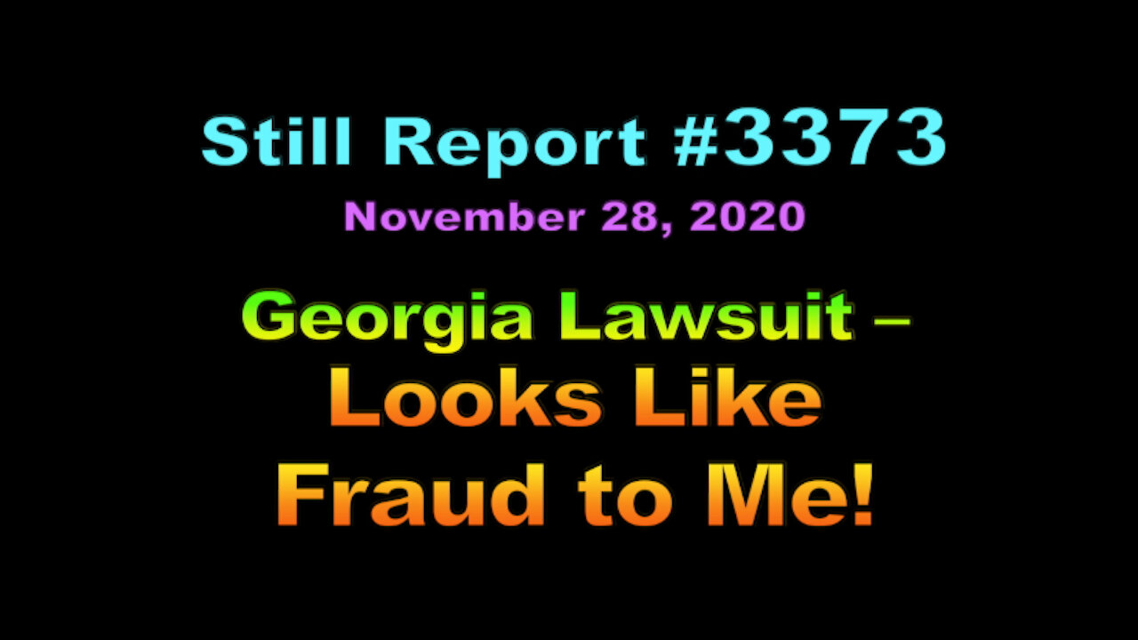 Georgia Lawsuit - Looks Like Fraud To Me, 3373