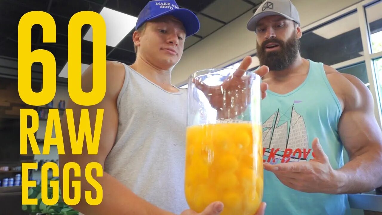 Eating 60 Raw Eggs! Ft. Bradley Martin - Deleted Stevewilldoit video